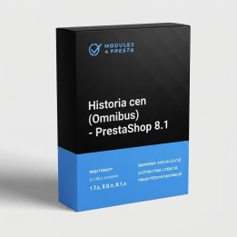 Historia cen Omnibus – moduł PrestaShop 8.1 dla B2B