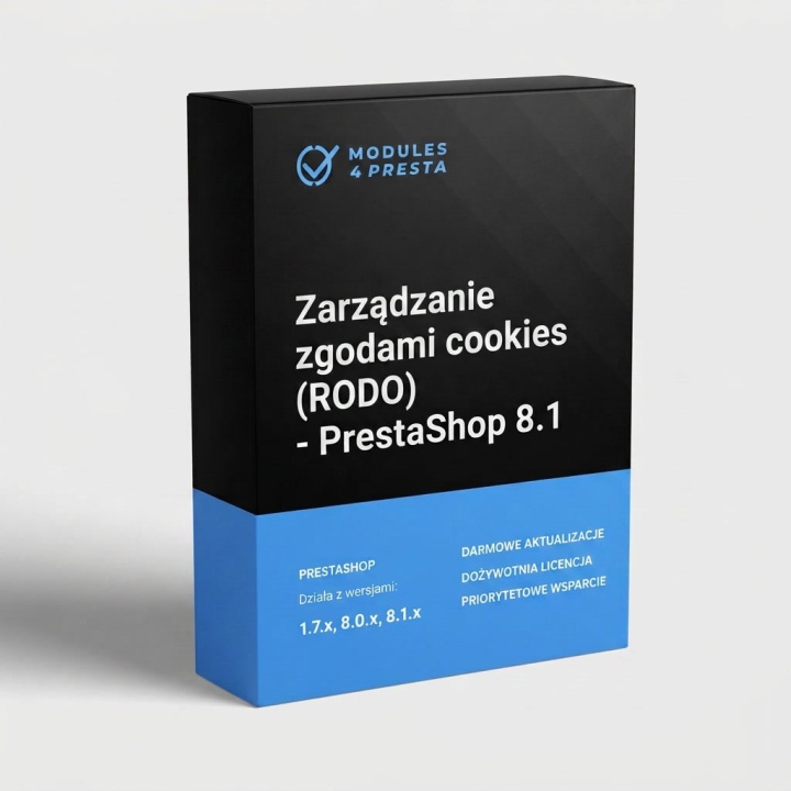 Moduł zgód cookies RODO – PrestaShop 8.1 | sklep B2B i hurtownie