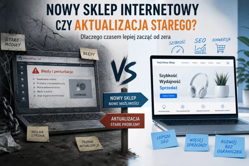 Nowy sklep internetowy czy aktualizacja sklepu internetowego? Brutalna prawda, którą poznasz dopiero po czasie